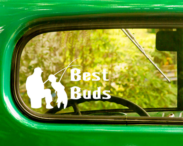 Best Buds Fishing Decals 2 Stickers Bogo