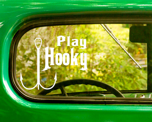 Play Hooky Fishing Decal 2 Stickers Bogo