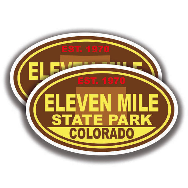 ELEVEN MILE STATE PARK DECALs 2 Stickers Colorado Bogo Car Window