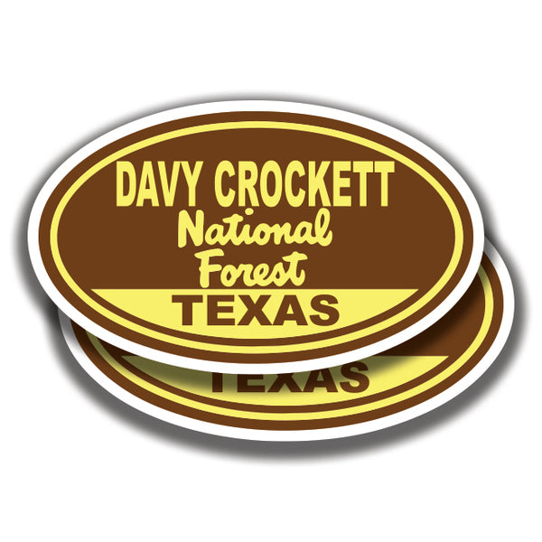 DAVY CROCKETT NATIONAL FOREST DECAL Texas 2 Stickers Bogo